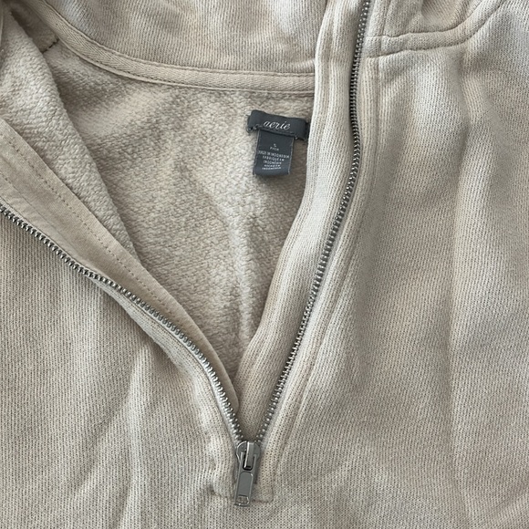 Aerie size small cream, quarters zip with pockets - Picture 2 of 2